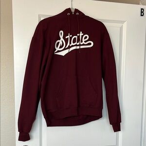 State Maroon Hoodie for Men